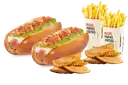 Combo Hotdog Grande Para 2.