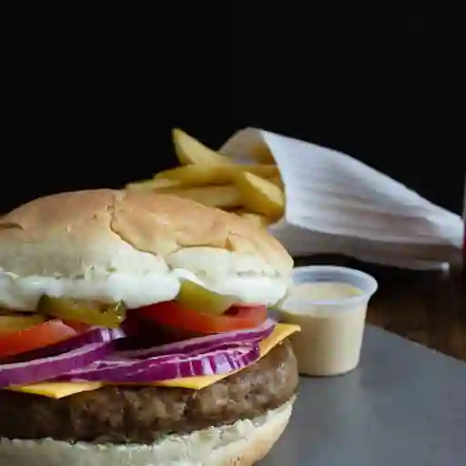 Burger Meromacho + Pf + Bebida