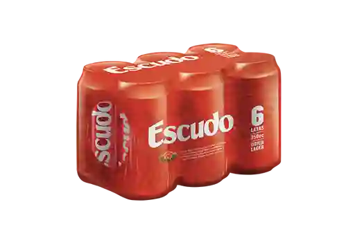 Six Pack Cerveza Escudo 350 Ml