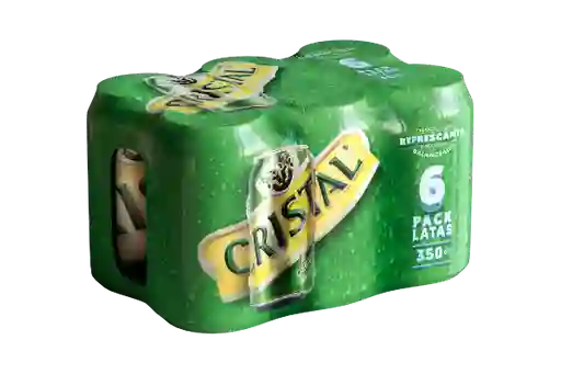 Six Pack Cerveza Cristal 355 Ml