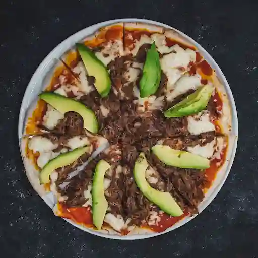Pizza Mechada/palta