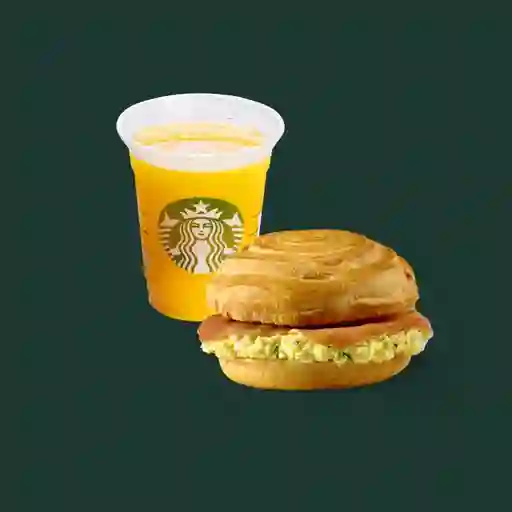 Croissant Sándwich + Jugo De Naranja