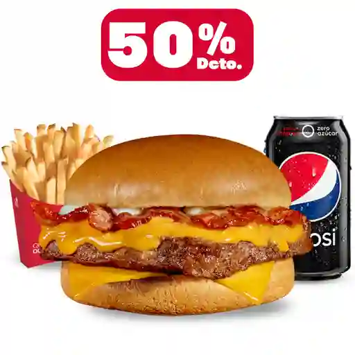 Combo Bacon Cheddar 50% Off