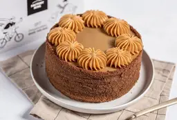 Torta Brownie Manjar Blanco Frambuesa