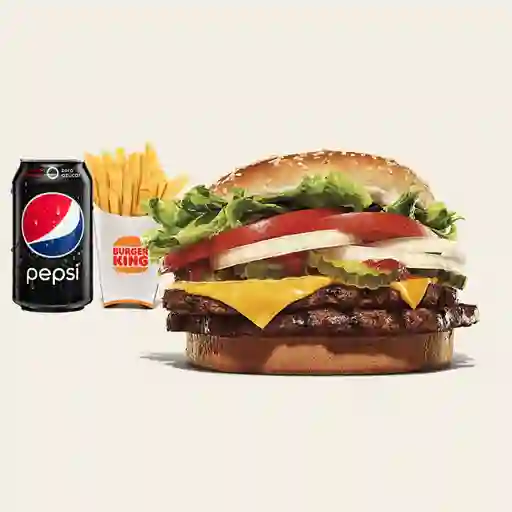 Combo Whopper Con Queso Doble