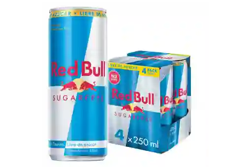 Four Pack Red Bull Sugar Free