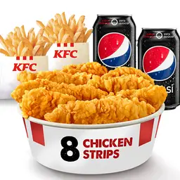 Combo Chicken Share 8 Strips