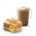 Latte Grande + Croissant Pavo Queso