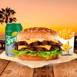 Combo Big Carl Chargrilled Burger