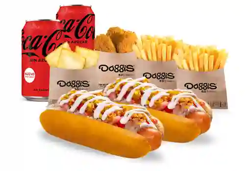 Mix Box Hot Dog Completo Con Bebidas