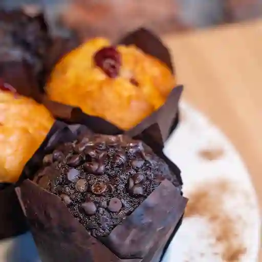 Muffin Relleno Ganache Chocolate.