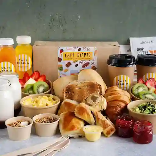 Caja Desayuno Francés Para Compartir