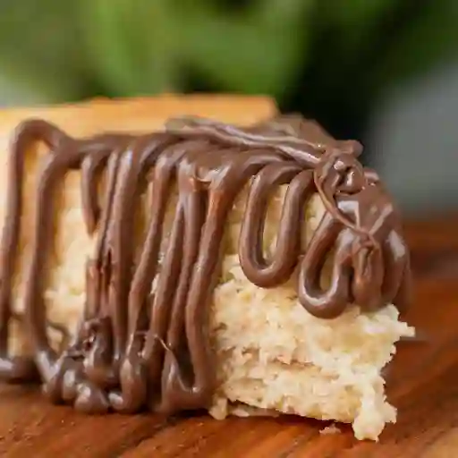 Trozo De Cheesecake De Nutella