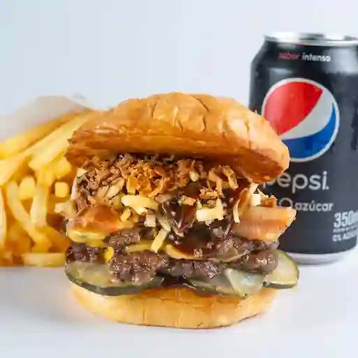 Power Crunsh + Papas + Bebida