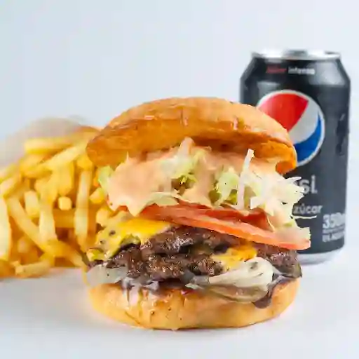 Big Smoked + Papas + Bebida