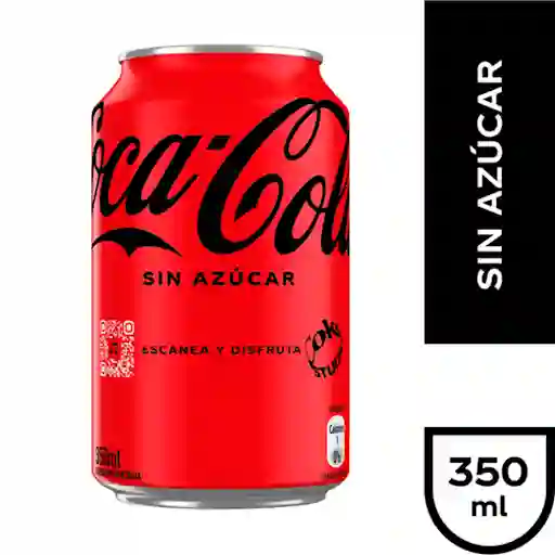 Coca Cola Sin Azucar Lata 350 Cc