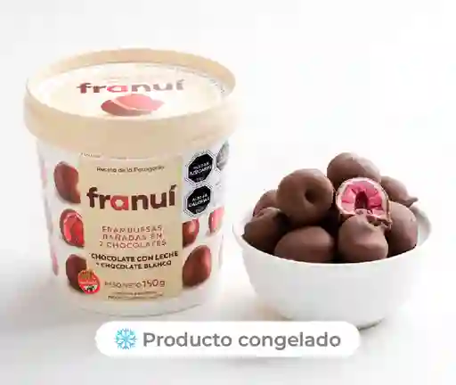 Frambuesas Cubiertas En Chocolate De Leche Franui, 150 G