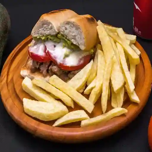 Churrasco Con Papas Fritas