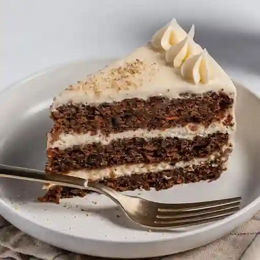 Trozo Torta Carrot Cake