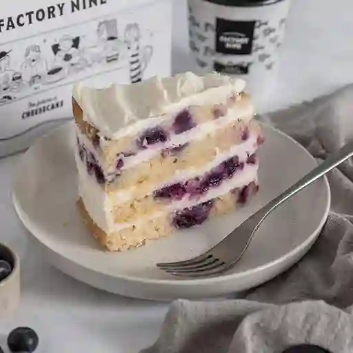 Trozo Torta Lemon Blueberry