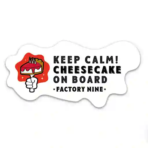 Sticker Cheesecake A Bordo