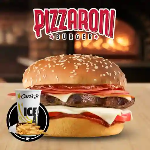 Combo Pizzaroni Single Burger