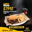 Cheese Burger Doble + Fries + Bebida