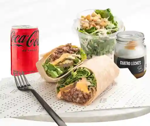 Menú Wrap - Wrap, Acompañamiento Y Bebida