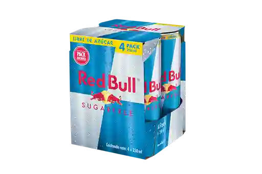 Four Pack Red Bull Sugar Free