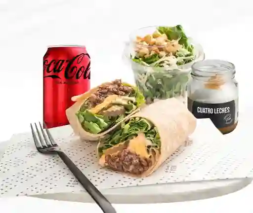 Menú Wrap - Wrap, Acompañamiento Y Bebida