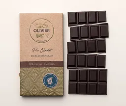 Barra De Chocolate Belga 70% Cacao Olivier, 70 G