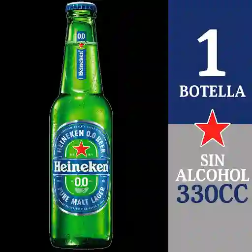 Botellín cerveza sin alcohol Heineken