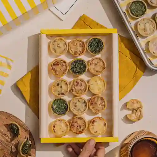 Arma Tu Caja De Mini Quiches 24 Uni