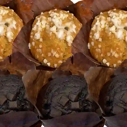 Pack 6 Muffin Mix Dulce Leche + Choco