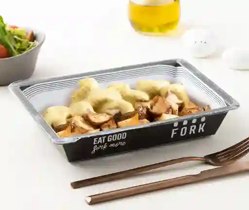 Pollo A La Mostaza Con Papas Asadas