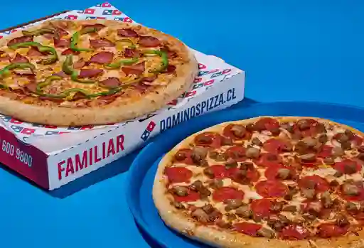 2 Pizzas Familiares 3 Ingredientes
