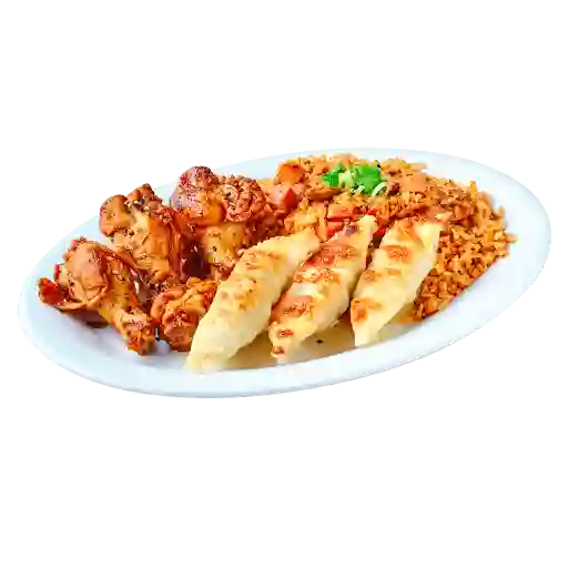 Combo 1 (arroz + Alitas + Gyozas)