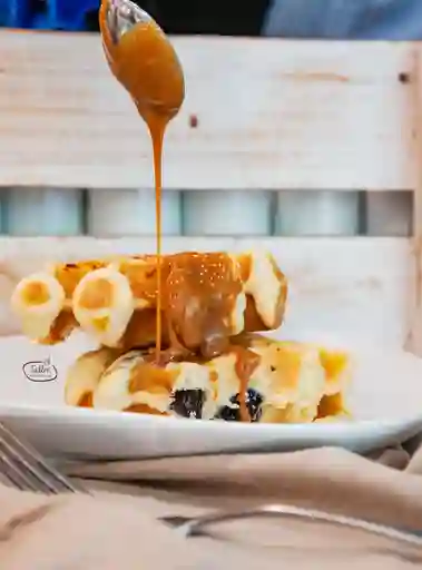 Waffle Belga Con Perlas De Azú