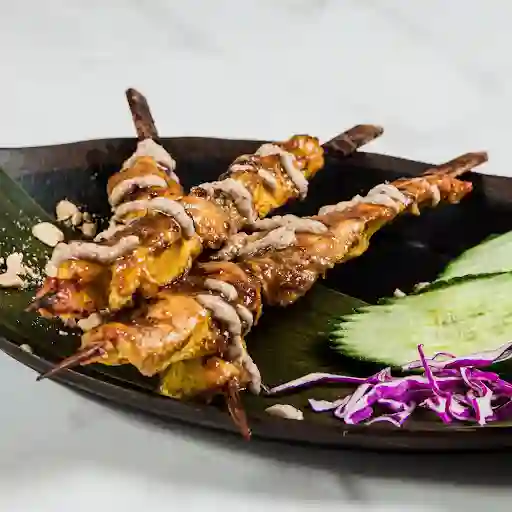 Brochetas Saté Gai De Pollo (3 Unidades)