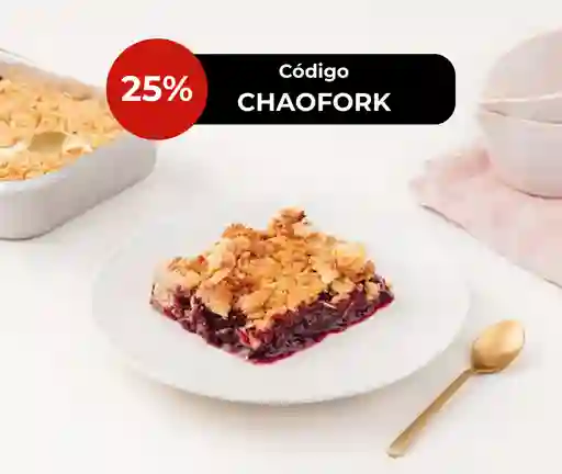 Crumble Manzana Y Frutos Rojos 4 A 6 Porciones, Fork