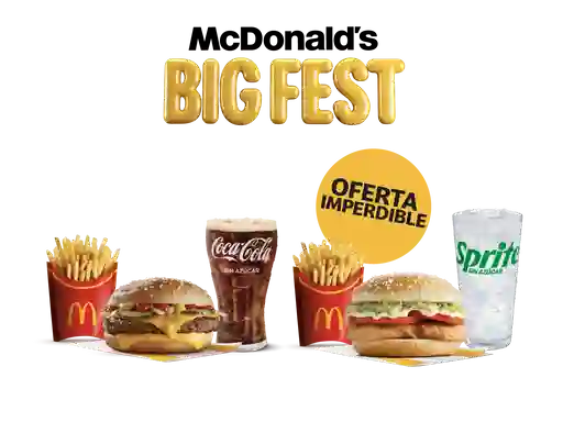 Mccombo Cuarto De Libra Con Queso + Mccombo Mcpollo Italiano
