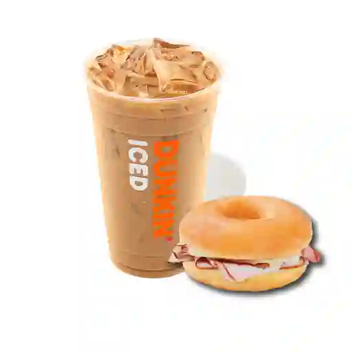 Iced Latte L + Donwich