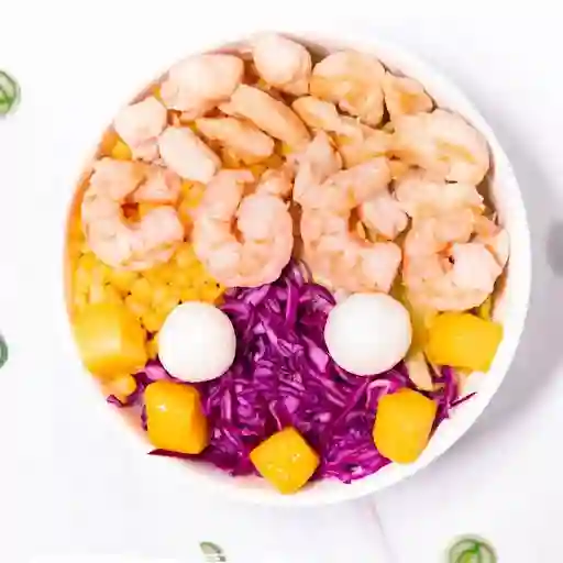 Bowl Pollo Camarón Y Queso Crema