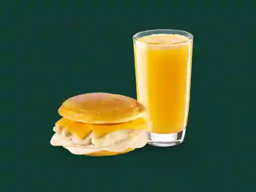 Keto Chicken Melt + Jugo De Naranja