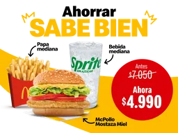 Mccombo Mediano Mcpollo Mostaza Miel