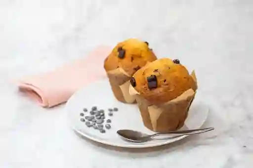 Muffin Vainilla Chip Chocolate Belga 95g, Fork