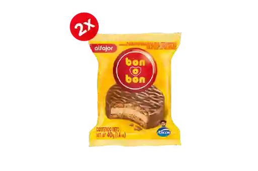 2x Alfajor Bon O Bon 40g Var.