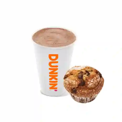 Hot Chocolate  M + Muffin.