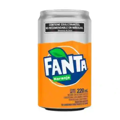 Fanta Naranja Sin Azúcar Lata 200cc
