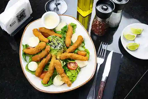 Ensalada De Camarones Apanados De Sb